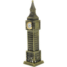 Vintage Big Ben Statuenmodell aus Legierung mit aufwendiger Handwerkskunst