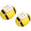 Salt and Pepper Shakers and Compact Spice Shaker Set Ceramic 2pcs with Design 1
