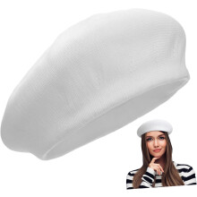 Schwarze Allround-Baskenmütze für Erwachsene – leichte Sonnenschutzmütze, Malerhut, stylisches und modisches Accessoire für Frühling und Sommer