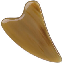 Dreieckiges Massagebrett aus Ochsenhorn, Schabeplatte, mittlere Größe, Gua Sha Werkzeug