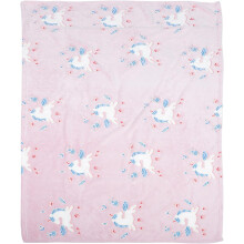 Einhorn-Decke, niedliche Einhorn-Decke aus Polyester, leicht zu falten und zu verstauen