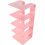 Pink Acrylic Bookend Desk Divider Multi-Function Book Holder Office Table Book Organizer 1