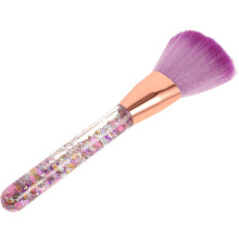 Pensulă delicată cu sclipici pentru unghii și cu peri de curățare, mâner de fard de obraz, instrument cosmetic multifuncțional