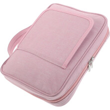 Schutzhülle aus Polyester mit Ständer, pinkfarbene, tragbare Buchtasche für Reisen und Schule