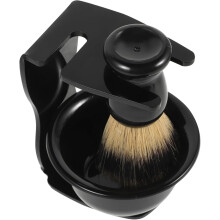 Complete Shaving Set for Men Shaving Brush Bowl Stand Tools Kit Barber Grooming Essentials