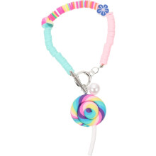 Lutscher-Armband, Bonbon-Schmuck, handgefertigte Armbänder aus Tonperlen für Damen und Mädchen, Boho-Sommer-Strand-Accessoire