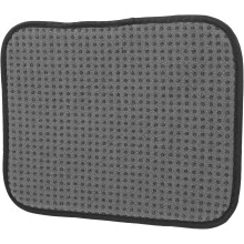 Bowlingball-Pflegetuch, Polyester-Polierpad, rutschfest, 25 x 20 cm, grau, Einzelstück, praktischer Mehrzweck-Bowlingballreiniger