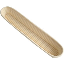 Cesta para hornear de vid natural, cesta para fermentar pan, reutilizable, lavable a mano, color beige.