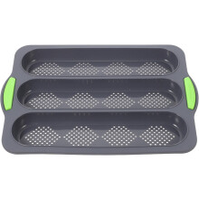 Tre-spors bakeform non-stick silikonform solid silikonmateriale