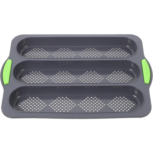 Tre-spors bakeform non-stick silikonform solid silikonmateriale