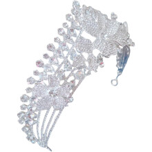 Brauttiaras für Damen, funkelnde Strasskronen, Haarschmuck für Hochzeiten, Geburtstagsfeiern