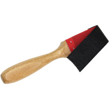 Metal Shoe Sole Brush Sturdy Wooden Handle for Cleaning Dance Shoes
