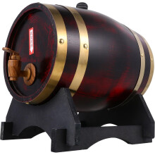 Cubo para almacenar cerveza, modelo de barril de vino, 5 litros, material de resina de pino.