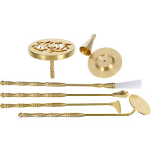 Räucherform aus Messing und Kupfer, robust, praktisch zu verstauen, goldenes Räucherset