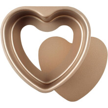 Heart Shaped Baking Pan 6 Inch Stainless Steel Detachable Baking Tray