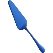 Łopatka do ciasta ze stali nierdzewnej 304, ząbkowane narzędzie do pieczenia z ergonomicznym kształtem, niebieska