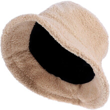 Warmer Fischerhut aus Lammwolle für den Winter, lässiger Stil, beige, ideal für kaltes Wetter