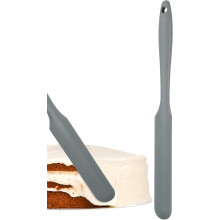 Silikon-Kuchenspatel für den Haushalt, klein, grau, multifunktionaler Butterstreicher, ergonomisches Backwerkzeug