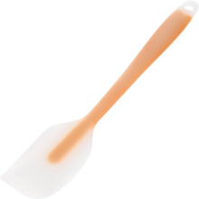 Hitzebeständiger gelber Silikonspatel, flexibler Zuckergussschaber, lebensmittelechtes Back- und Kochutensil