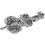 Fiol Strass Brosch Legering Instrument Nål Dammode Corsage 1