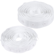 Druckknopfgürtel, Nähband, weiß, 25 mm, Druckknopfband für DIY-Kleidungsbastelarbeiten