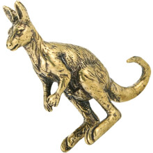 Retro-Känguru-Ornament aus Messing, Vintage-Dekor, Tischkänguru-Figur, kreative Messingverzierung