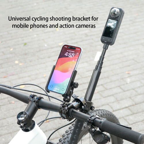 Handlebar Mount With Adjustable Extension Arm And Smartphone 1