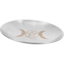 Pentagrammilevyinen koristeellinen tarot-seremoniakynttilänjalka, ei teräviä reunoja tai purseita, tyylikäs ja elegantti muotoilu