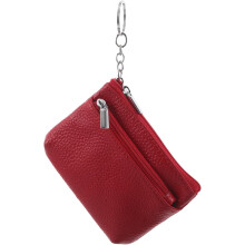 Geldbörse aus echtem Leder, kleines Portemonnaie für Schlüsselanhänger, schlanker, minimalistischer Kartenhalter