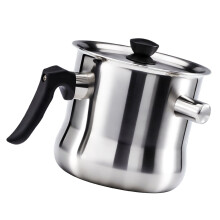 Marmite à lait à double paroi en acier inoxydable avec-1,5L