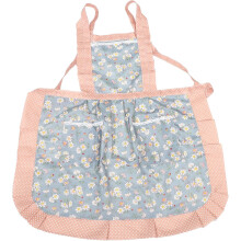 Blumenschürze mit Taschen, Damenschürze, niedliche verstellbare Latzschürze, vielseitig einsetzbar