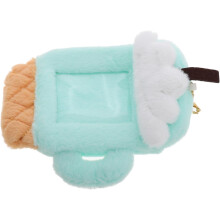 Cartoon Id Holder Plush Cover Aesthetic Card Protector for School Office Travel