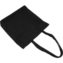 Canvas-Schultertasche, Damen-Tragetasche, Schwarz, Großes Fassungsvermögen, Freizeit-Einkaufstasche, Lässige Alltagstasche