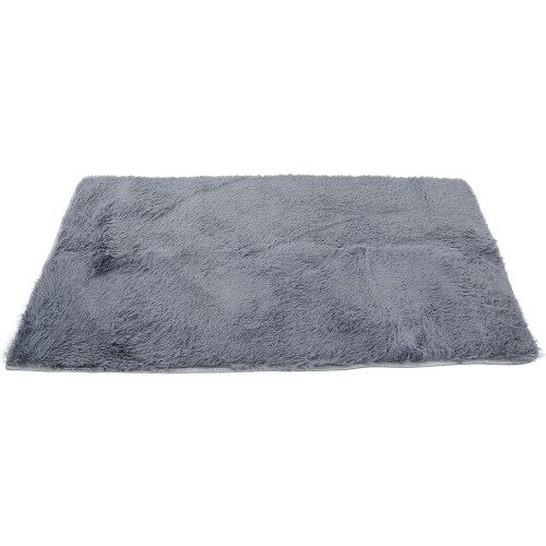 Plush Floor Cushion Square Floor Mat 4.5cm Thick Polyester Anti-Skid Decorative Function Rug