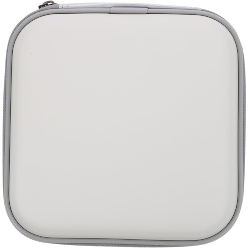 White DVD Storage Case with 24 Slots, Space Saving CD Holder Made