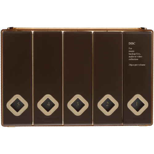 Large Capacity Disc Case Cds Storage Wallet with Wear-Resistant Plastic and Numbered