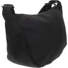 Schultertasche aus Canvas, verstellbare Umhängetasche für Damen, ideal für Freizeit, Shopping und Schule, schwarz, aus Baumwolle