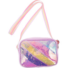 Pailletten-Rucksack mit Glitzerherz für Jungen und Mädchen, Umhängetasche für kleine Mädchen, glitzernde Schultertasche für Schulausflüge