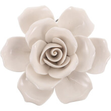 Rosenwand-Hintergrund, Keramikblumen-Wandkunst, 3D-Skulptur