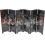 Foldable Traditional Chinese Style Wooden 4-Panel Small Folding Screen for Room Decorations 1