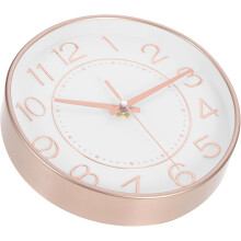 8-Zoll-Wanduhr aus Kunststoff und Glas, stilvoll, schlicht, leise, leicht, einfach zu bedienen, elektrisch betrieben