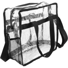 Große PVC-Handtasche mit großem Fassungsvermögen, ideal als Reise- und Kosmetiktasche mit Reißverschluss, perfekt für Damen, Strand und Shopping
