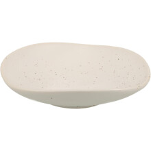 Keramik-Schmucktablett, Ringschale, weiß glasierte Schmuckschale, Kosmetikorganizer, 5 Zoll