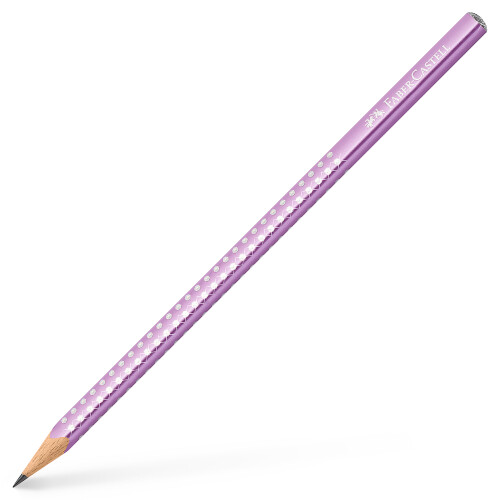 Faber-Castell (Violet) Faber-Castell Sparkle Triangular Graphite Pencil B Grade Pack of 3 1
