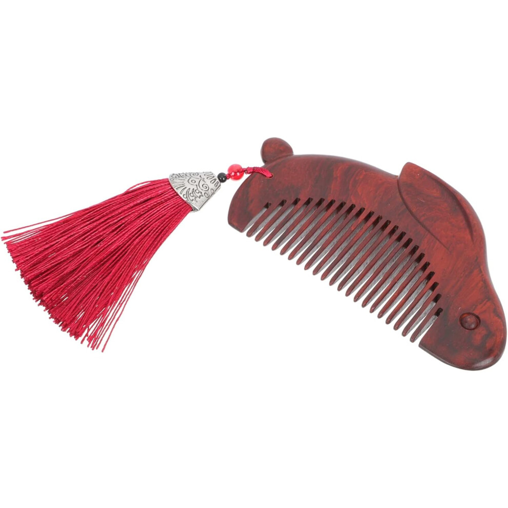 Hkhbjs Rosewood Carving Comb Carved Rabbit Shaped Comb For Hair Detangling Wooden Hairdressing Tool