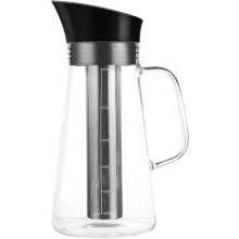 Kaffeekessel aus Glas, Kaffeekanne, großes Fassungsvermögen, hitzebeständiges Borosilikatglas, Edelstahl, praktisch