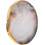 1pcs Oval Agate Coaster Gold-Plated Edge Agate Stone Coaster 1