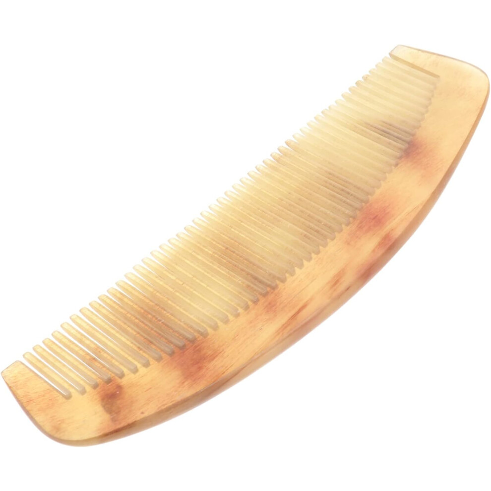 Hkhbjs Unisex Natural Horn Anti-Static Wide Tooth Comb 17Cm For Women Scalp Massage Hair Styling Detangler Travel Hair Accessory