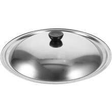 Vervangend deksel voor koekenpan/wokpan, 10,5 inch (26,7 cm), roestvrij staal, spatbestendig, gemakkelijk schoon te maken, rond.