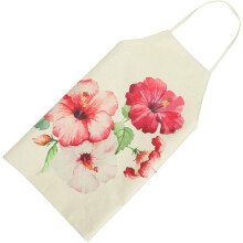 Küchenschürze mit Blumenmuster für Damen mit hervorragender Abdeckung und wiederverwendbarem Polyestermaterial